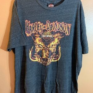 Harley Davidson Motorcycles Bruce Rossmeyers Dayton Beach, FL Gray T-Shirt